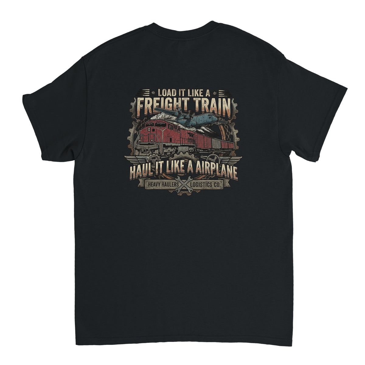 Haul it like a Airplane Backprint T-Shirt
