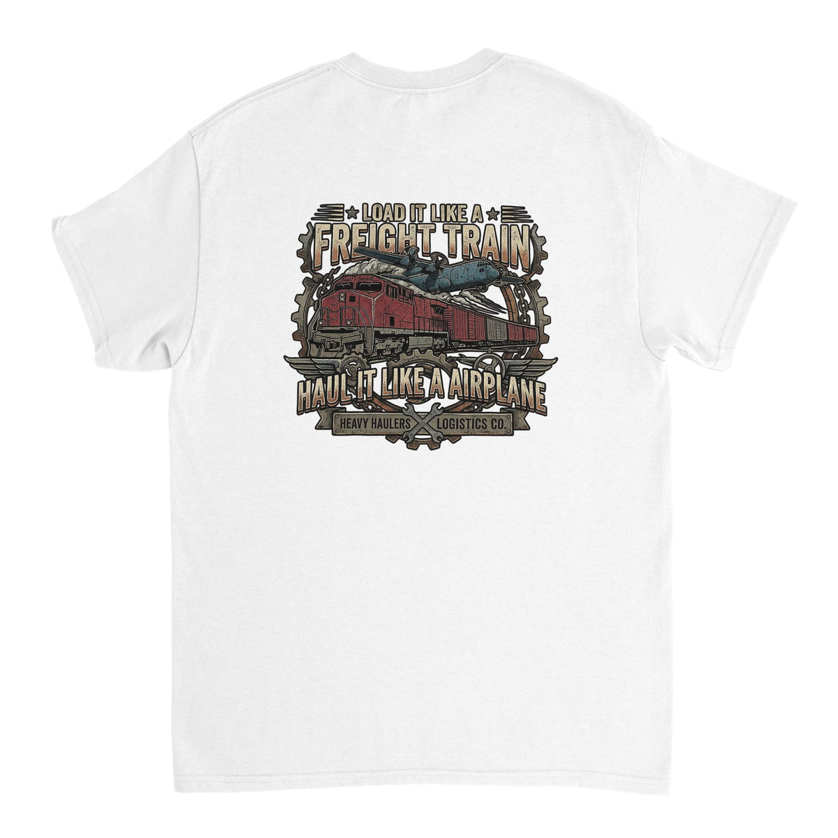 Haul it like a Airplane Backprint T-Shirt