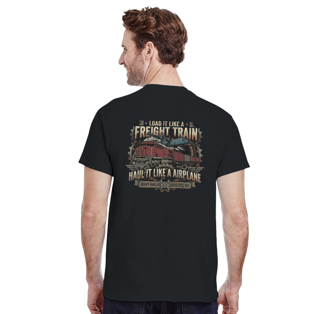 Haul it like a Airplane Backprint T-Shirt
