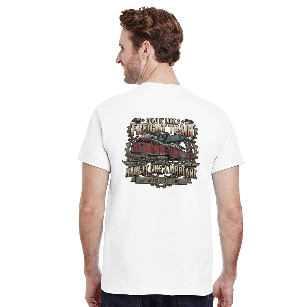 Haul it like a Airplane Backprint T-Shirt